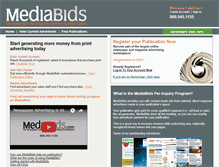Tablet Screenshot of mediabids.com